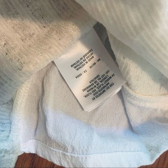 ANTHROPOLOGIE Deletta Ivory Embroidered Top Small - Picture 9 of 16